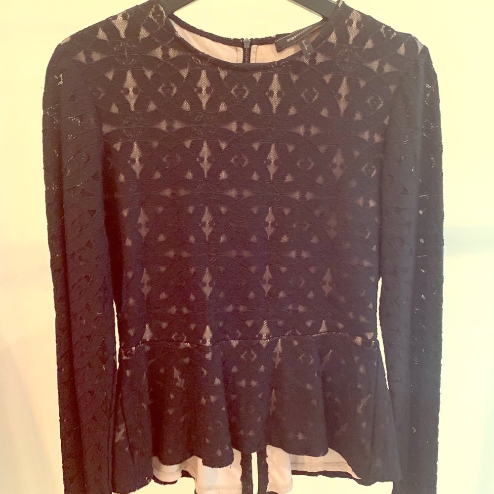 BCBG Peplum top